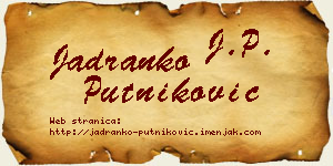 Jadranko Putniković vizit kartica